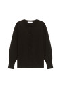 Cardigan col rond en coton bio - Manel