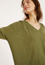 T-shirt ample en lin flammé - Balou 8051 cactus - 83 Kaki