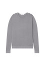 Pull en laine mérinos col à finition roulotée - Rythme