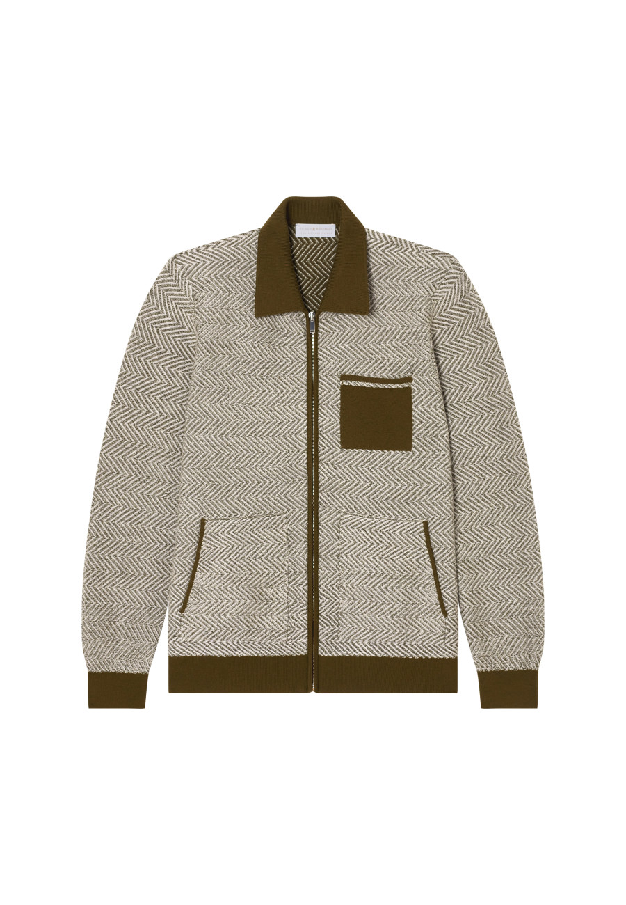 Merino wool zipped jacket - Dinesh