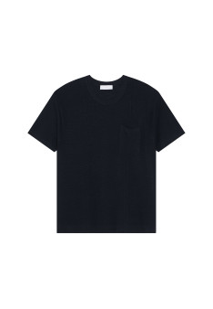 Flamed linen loose fitting t-shirt - Deon