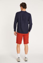 Chemise en lin col tunisien - Dean 8040 marine - 05 Bleu marine