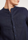 Linen shirt with tunisian collar - Dean