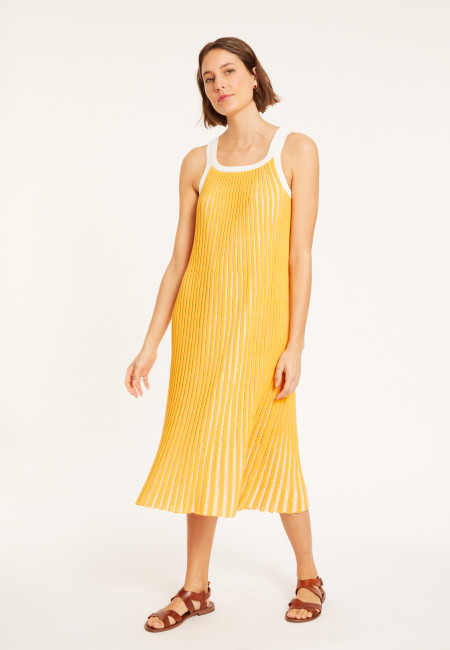 Pleated dress in cotton - Melodie