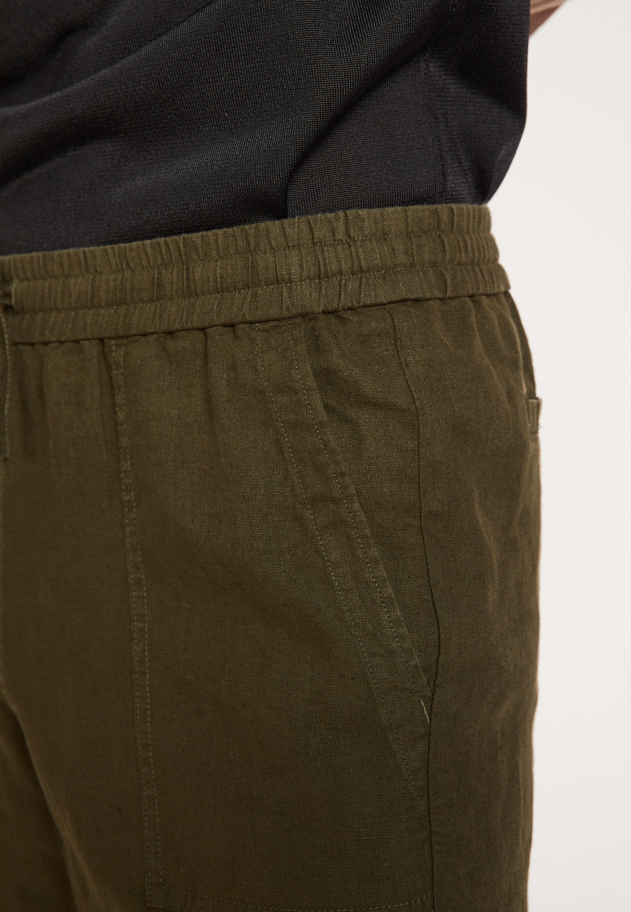 Short à poches en lin - Diegos