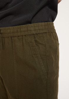 Short à poches en lin - Diego 8051 cactus - 83 Kaki