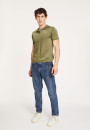 Polo manches courtes en Fil Lumière - Babar 8051 cactus - 83 Kaki