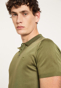 Short-sleeved polo shirt in Fil lumiere - Babar