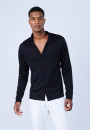 Chemise manches longues en Fil Lumière - Lazar 6410 noir - 01 Noir