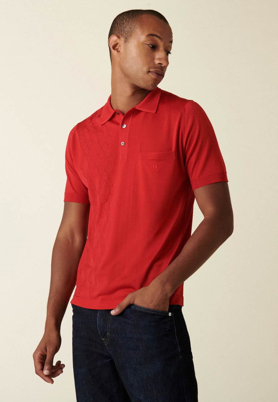 Polo en Fil Lumière à motifs - Danniel