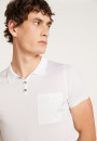 Polo en Fil Lumière poche avant - Blaze 6800 blanc - 02 Blanc