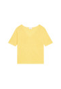 T-shirt manches coudes en lin flammé - Bonbon