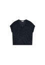 T-shirt ample col V en lin flammé - Marra