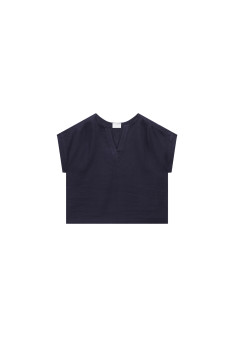 Blouse en lin manches courtes - Virginie