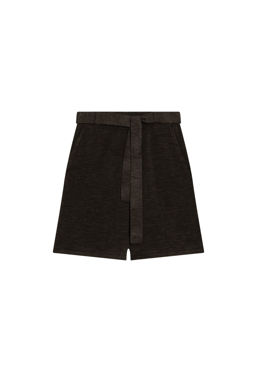 Fluid shorts in flamed linen - Maceo