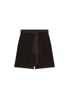 Fluid shorts in flamed linen - Maceo
