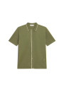 Short-sleeved shirt in Fil Lumière - Roman