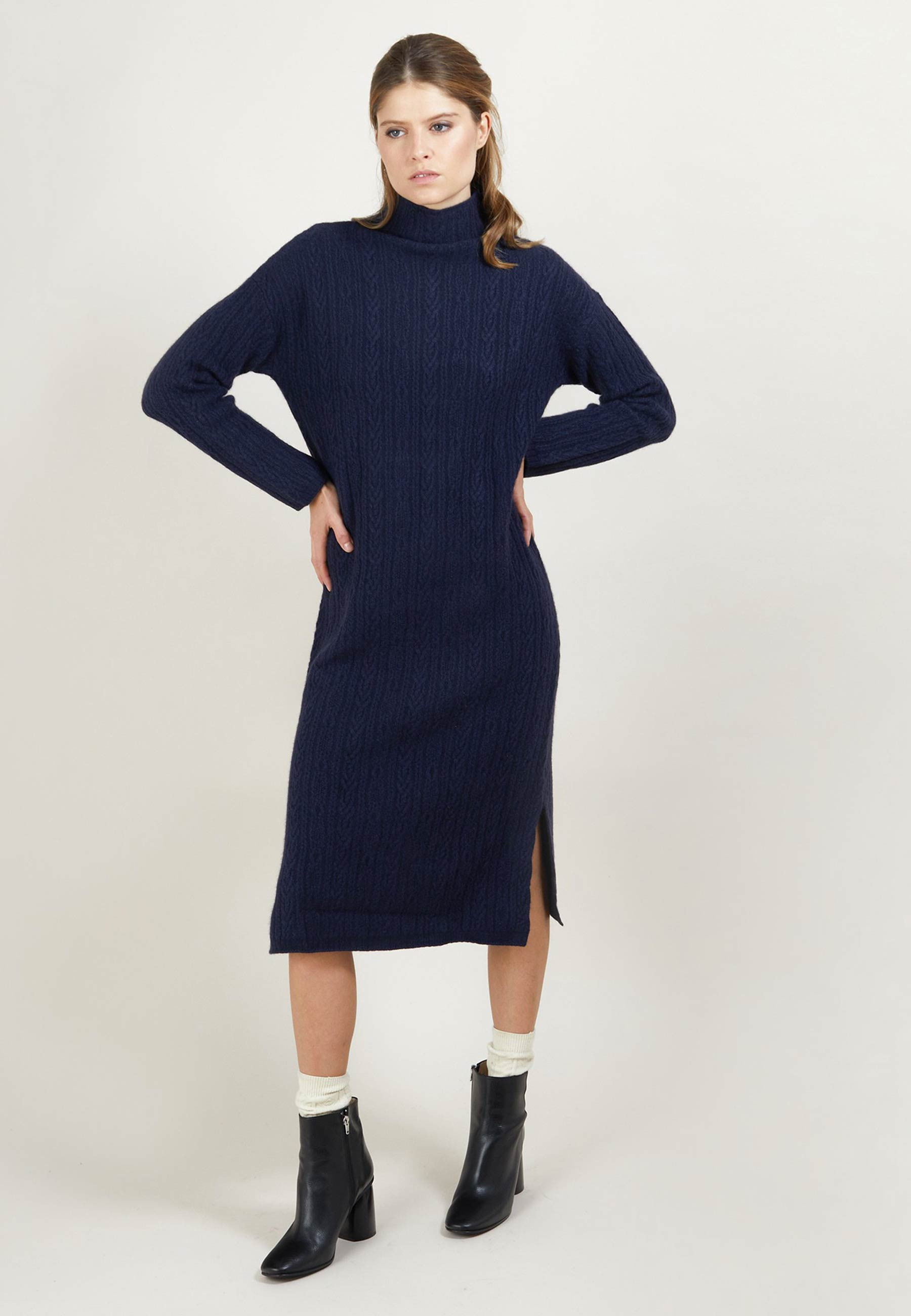 tall knitted dress