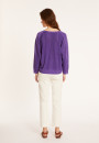V-neck sweater in fil lumiere - Maja