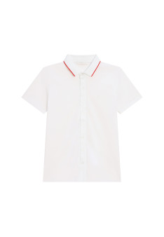 Short-sleeved cotton jersey shirt - Baccara