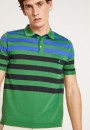 Polo Fil Lumière à rayures - Frederico 0699 - 22 Vert moyen