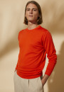Crew neck sweater with logo in merino wool - Eddie