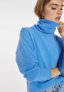Turtleneck sweater with cashmere slits - Adena