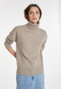 Pull col roulé à fentes en cachemire 4 fils - Adena 8221