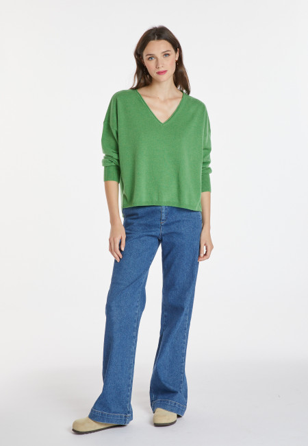 Short cashmere sweater - Alex