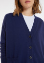 Cardigan en cachemire boutonné à poches - Ariel 8243