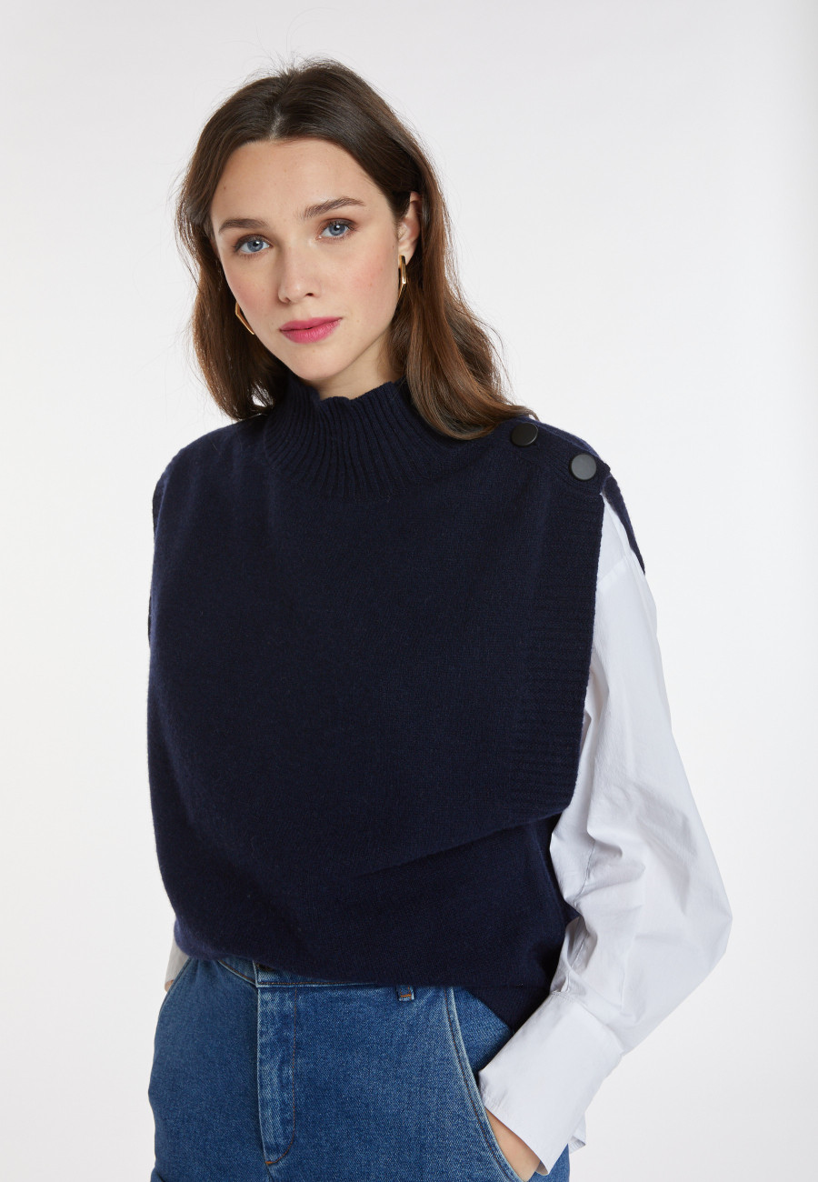 Sleeveless cashmere and wool sweater - Anika