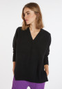 Pull ample col V en cachemire et laine - Chloé 8210