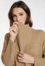 Long zip-neck sweater in wool and cashmere - Charlotte
