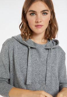 Pull à capuche en laine et cachemire - Cassia 8211