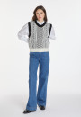 Pull sans manches en laine et cachemire - Clotilde 8349