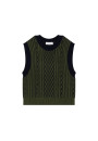 Pull sans manches en laine et cachemire - Clotilde 8302