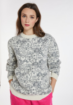 Pull mixte en laine et cachemire - Swann 8317