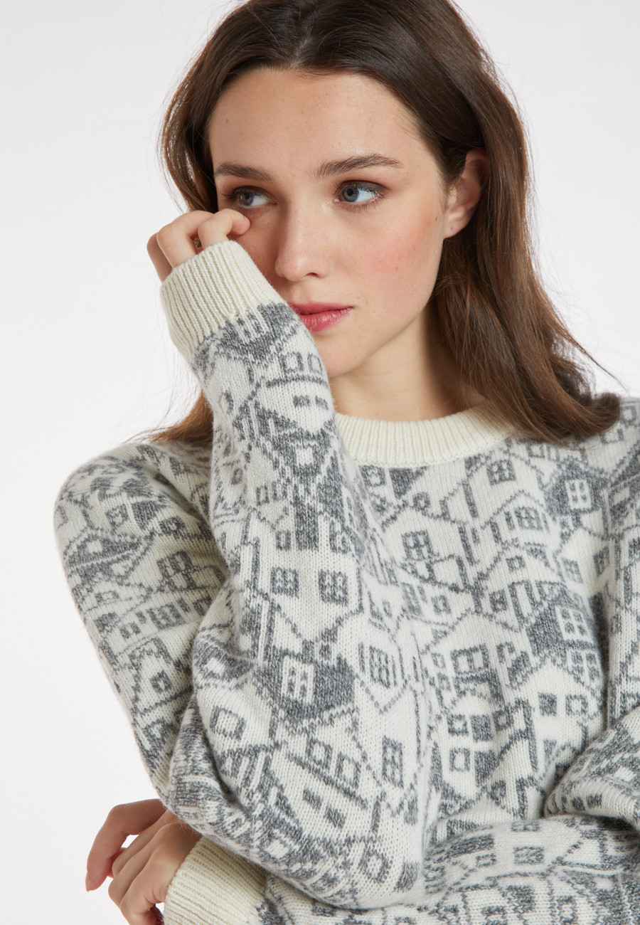 Pull mixte en laine et cachemire - Swann 8317