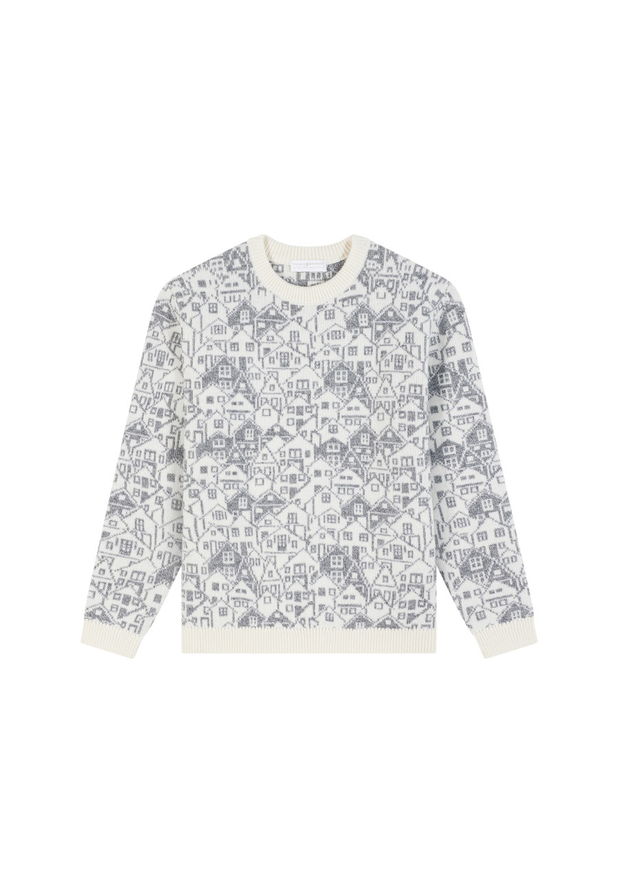 Pull mixte en laine et cachemire - Swann 8317