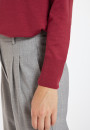 Pull col roulé à fentes en laine mérinos - Amy 8231