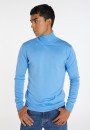 Turtleneck sweater with logo in merino wool - Enzo
