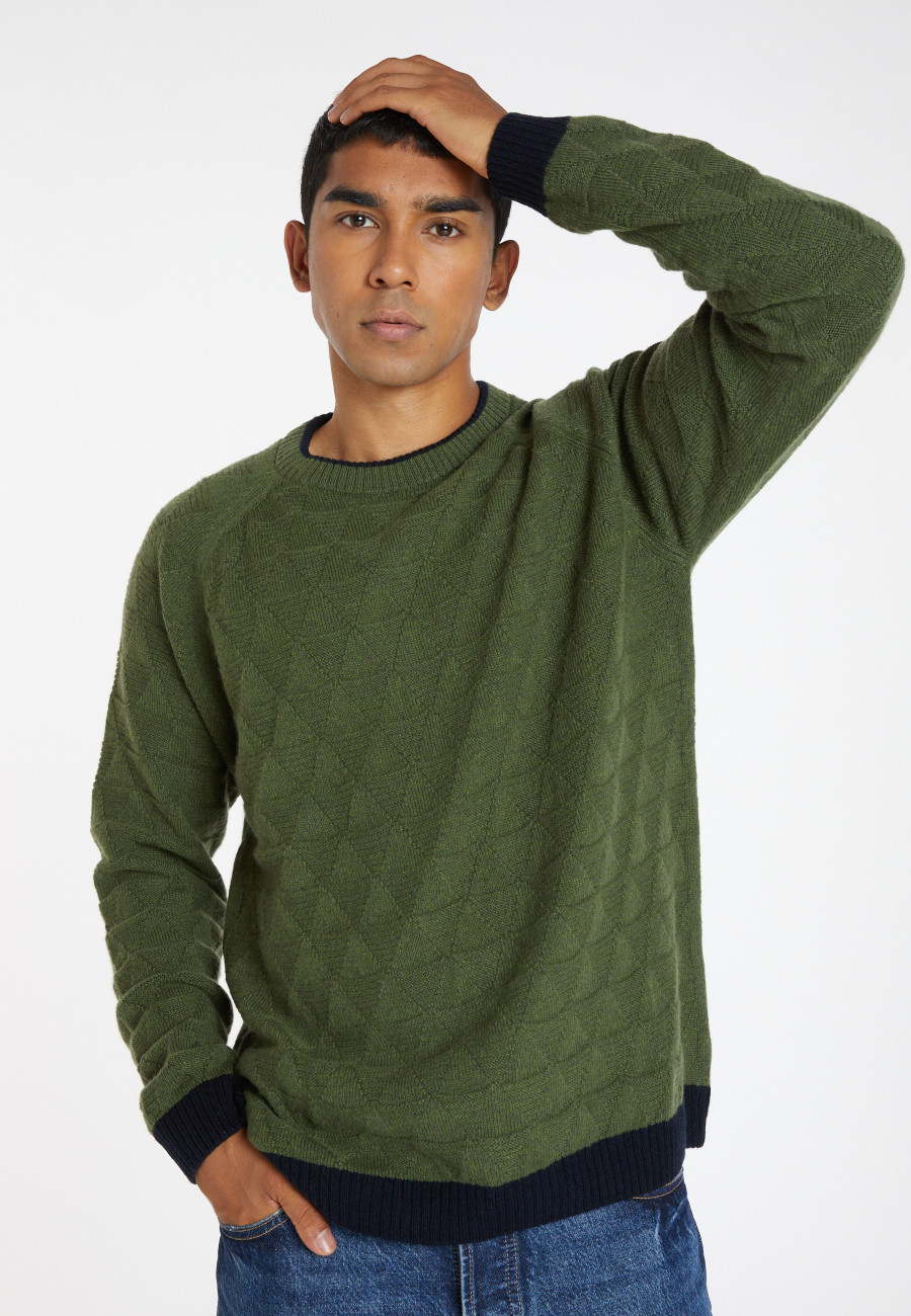Pull à motifs laine et cachemire - Samir