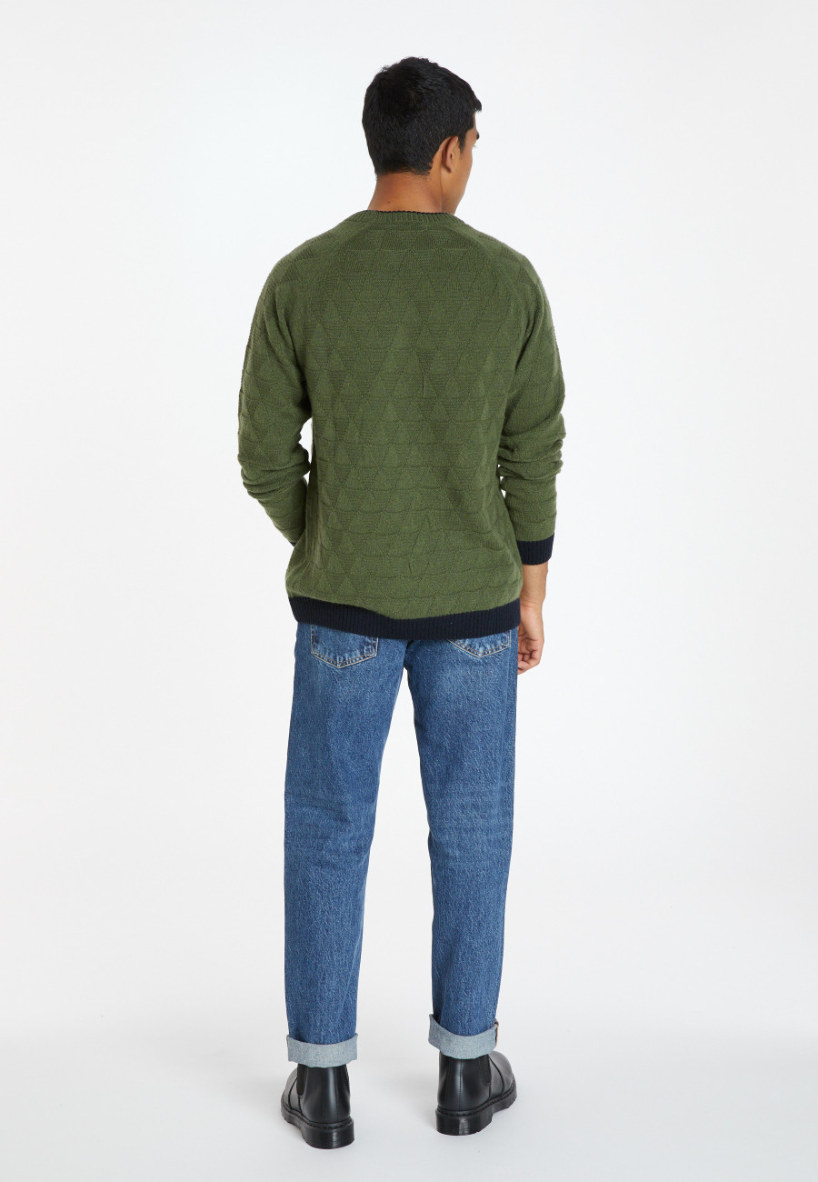 Pull à motifs laine et cachemire - Samir
