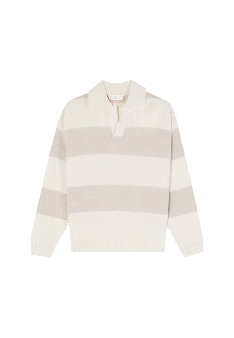 Wool and cashmere polo-neck sweater - Sean