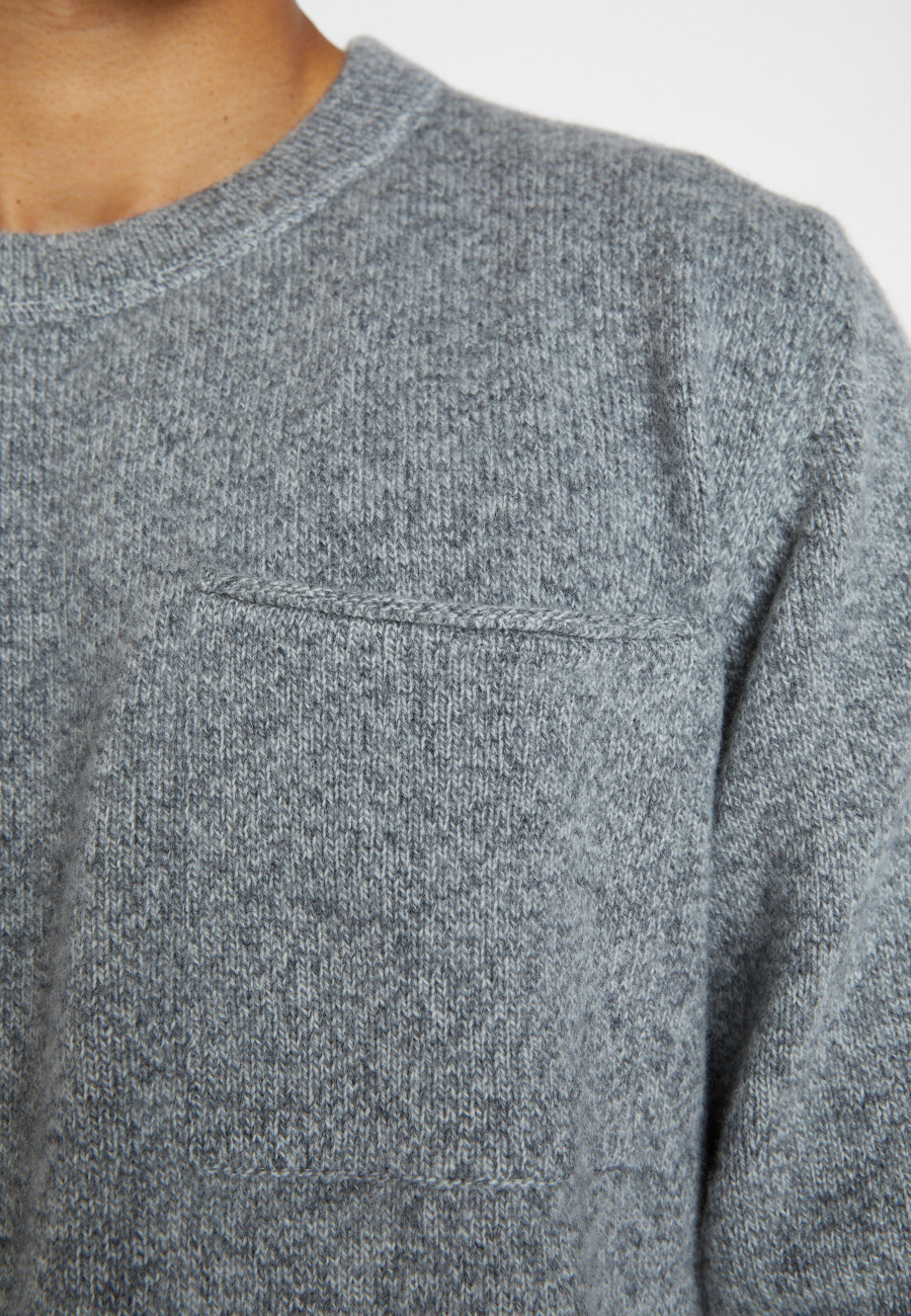 Wool and cashmere sweater with pocket - Sheridon