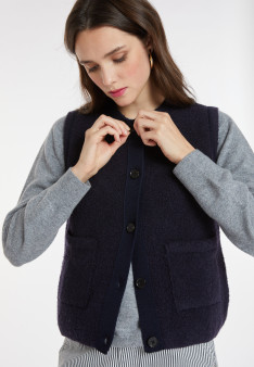 Sleeveless wool jacket - Cassidy
