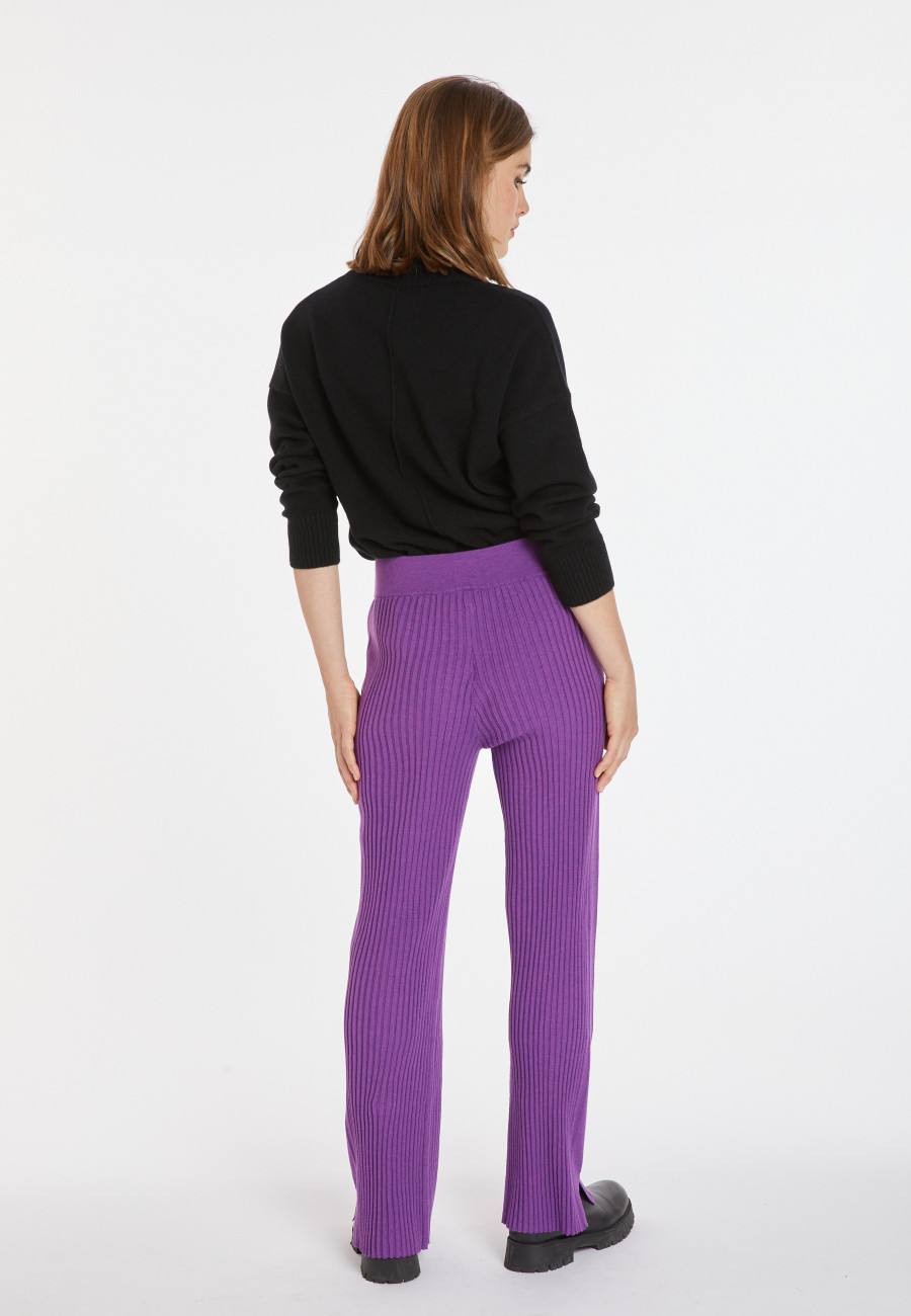 Pocket pants in wool blend - Carmen