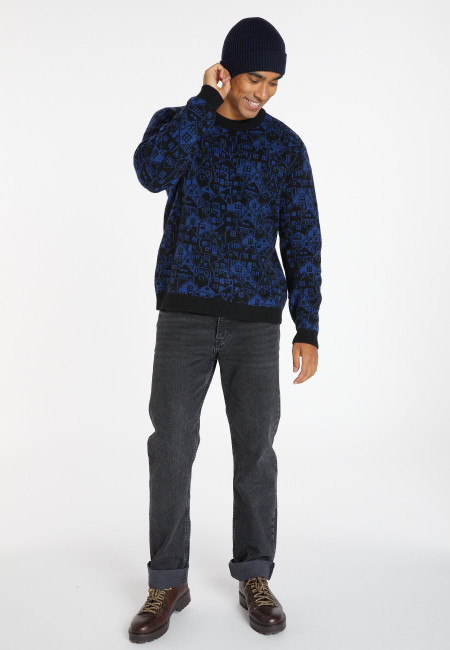 Wool and cashmere unisex sweater - Swann
