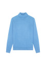 Turtleneck sweater with logo in merino wool - Enzo