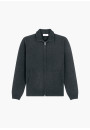 Zipped jacket in 4-ply cashmere - Balthazar